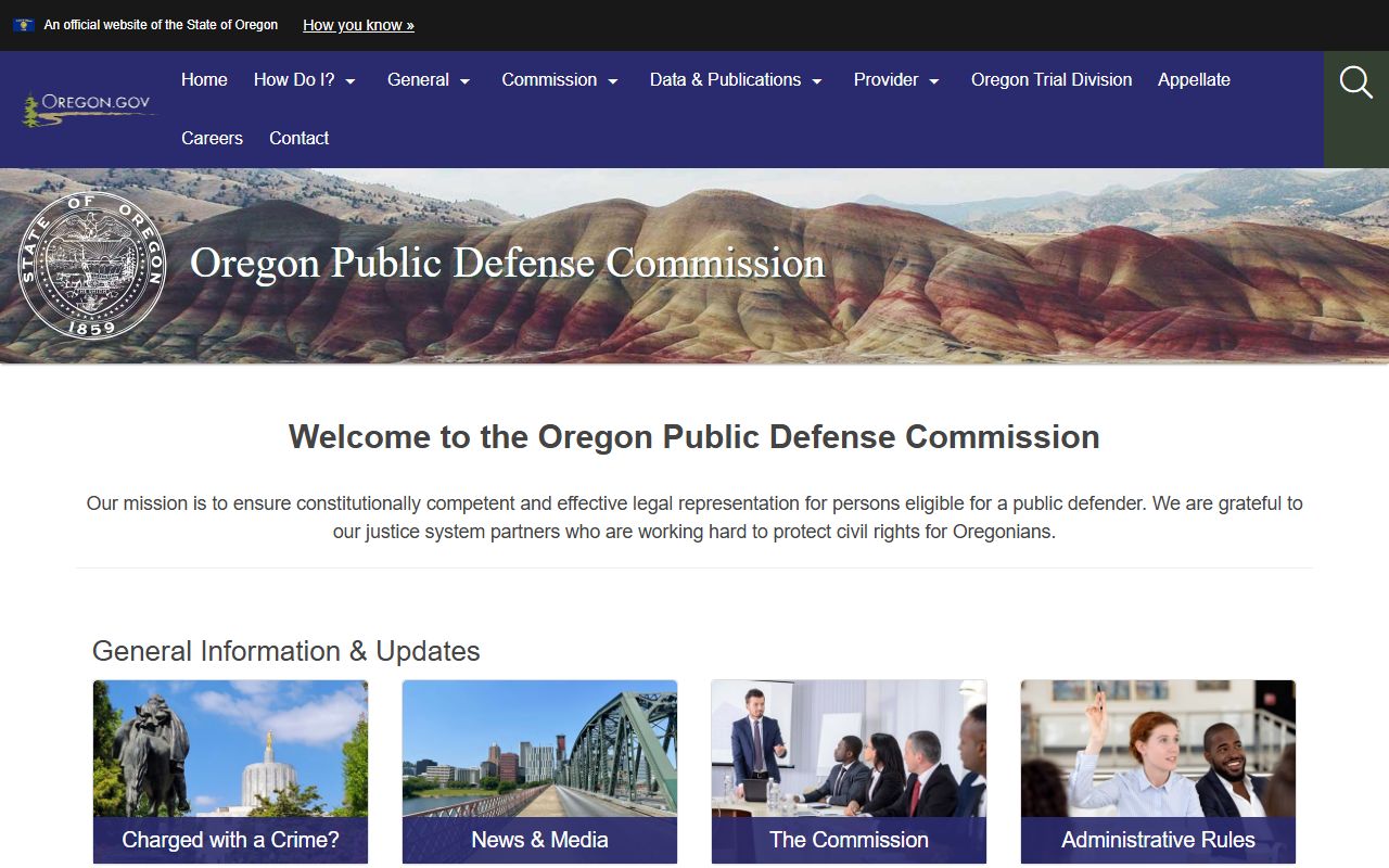 Umatilla County criminal court records Oregon Public Defense Commission page