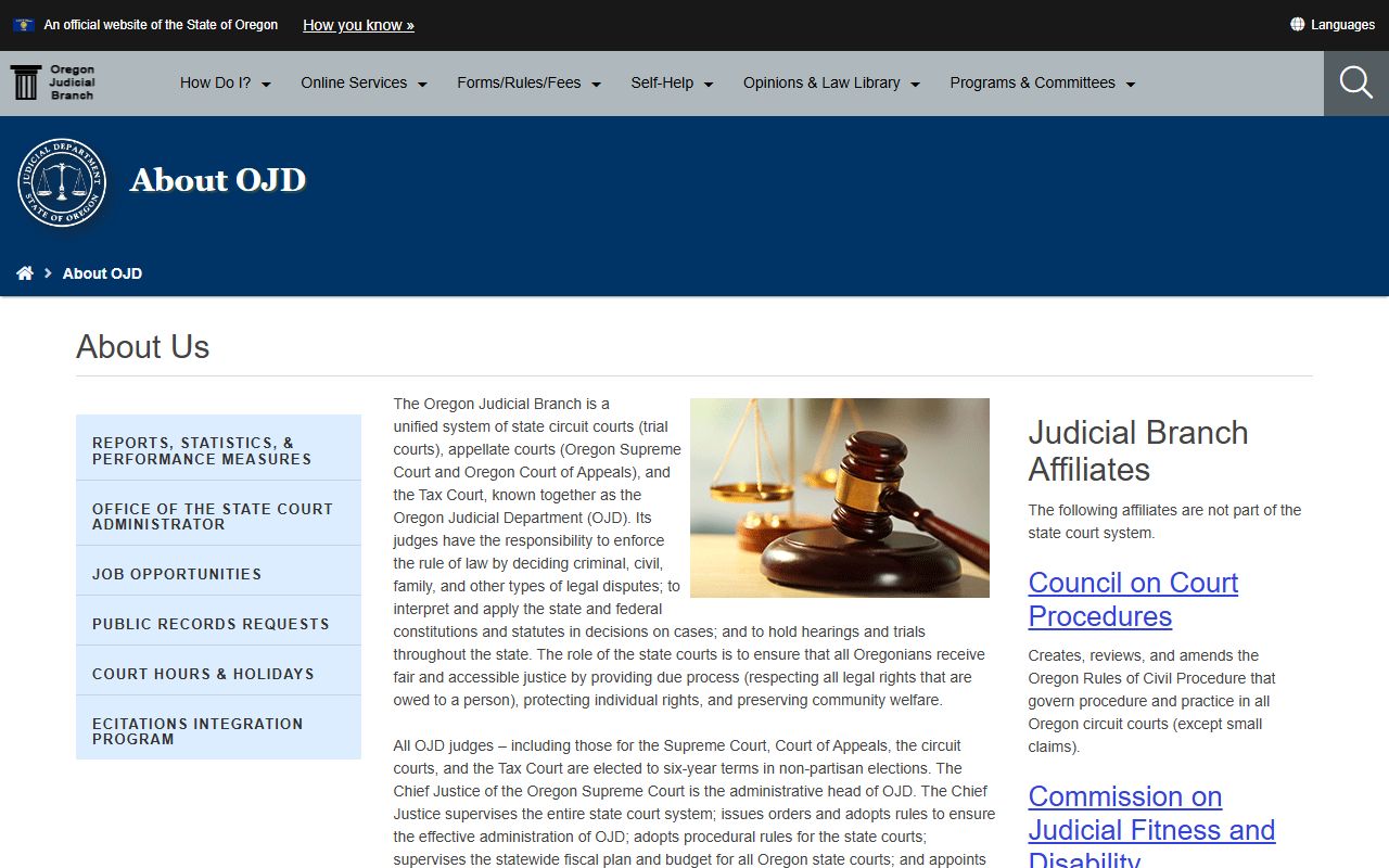 Umatilla County court records and Oregon Judicial Department circuit court structure